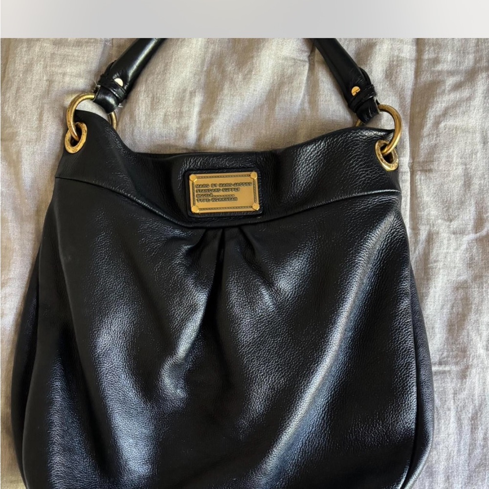 Black Leather Shoulder Bag